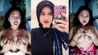 Bokep Indo Hijab Shane Remas Dada Mulus poster